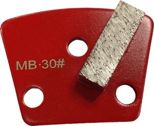 Medium Bond 30 Grit single Segment Trapezoid Tooling - MB30-1S - Tooling